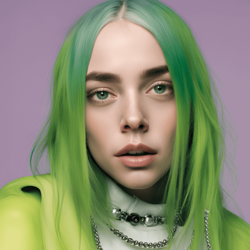 Billie Eilish AI Art